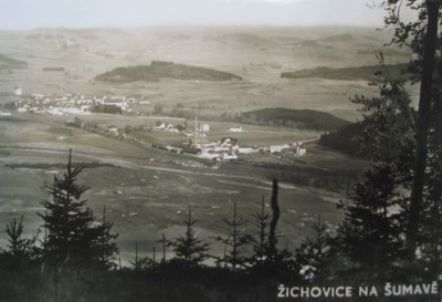 Historická pohlednice Žichovic