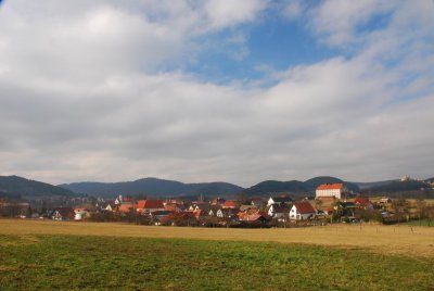 Žichovice pohled ze směru od Nezamyslic